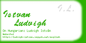 istvan ludvigh business card